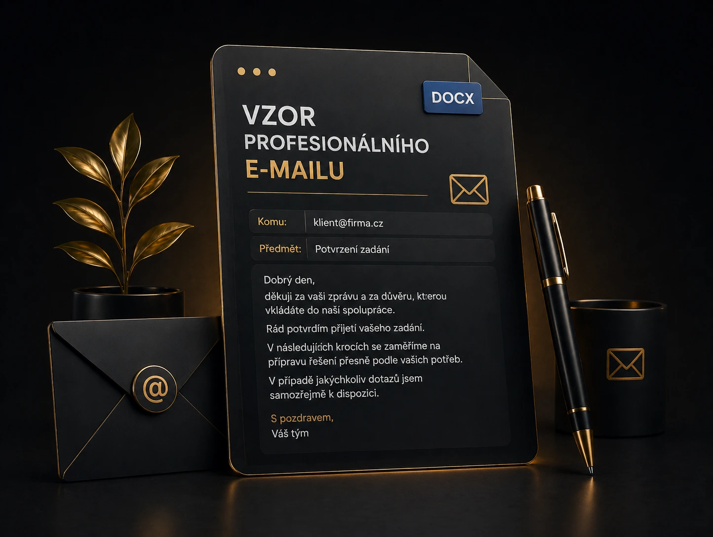 Ukázka produktu Vzor profesionálního e-mailu